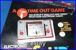 1980s MEGO CORP TOSS UP GAME & WATCH NINTENDO ELECTRONIC HANDHELD TIME OUT BALL