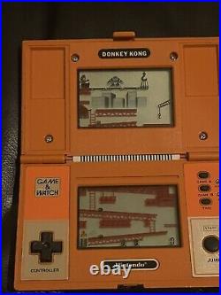 1982 Vintage Nintendo Donkey Kong Game and Watch DK-52 Working See All Pics