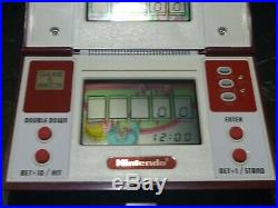1985 Boxed BLACKJACK Vintage Nintendo BJ-60 Game & Watch HANDHELD Japan TESTED