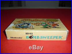 1987 Pocket Size Nintendo Game & Watch Bomb Sweeper Complete in Box! TESTED