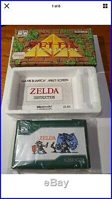 1989 Nintendo Zelda Game & Watch ZL-65 Game And Watch Excellent Condition