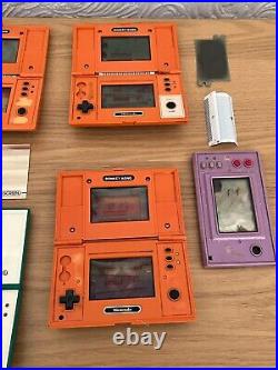 7 x Nintendo Game and Watch LCD Games for Parts / Spares -? Low Summer Prices