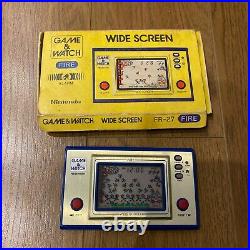 BOXED 1983 Nintendo Game & Watch Widescreen FIRE Argentinian rare variant ARGIE
