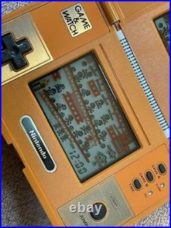 Boxed LCD DONKEY KONG Game Watch DK-52 Handheld Nintendo 1982 Japan WithT