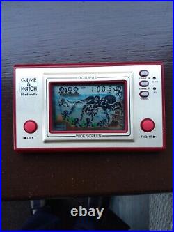 Boxed Nintendo Cgl Game & Watch Octopus Oc-22 1981 In Excellent Condition