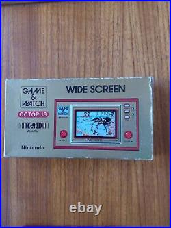 Boxed Nintendo Cgl Game & Watch Octopus Oc-22 1981 In Excellent Condition