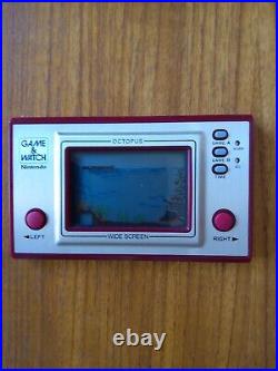 Boxed Nintendo Cgl Game & Watch Octopus Oc-22 1981 In Excellent Condition