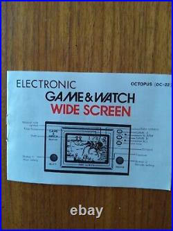 Boxed Nintendo Cgl Game & Watch Octopus Oc-22 1981 In Excellent Condition