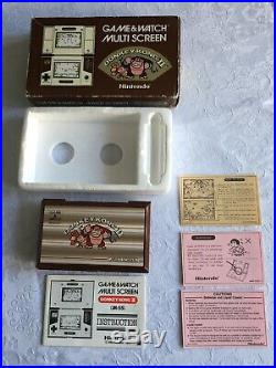 Boxed Nintendo Donkey Kong 2 Jr-55 Game & Watch 1983 Mint Condition