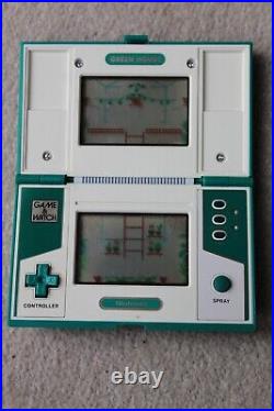 Boxed Nintendo Game & Watch Green House Gh-54 1982 Good Condition