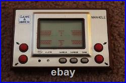 Boxed Nintendo Game & Watch Manhole Gold Series Mh-06 1981 Very Good Condition