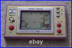 Boxed Nintendo Game & Watch Snoopy Tennis Sp-30 1982 Working Condition