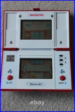 Boxed Nintendo Safebuster Game & Watch Jb-63 1988 Very Good Working Condition