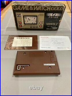 Boxed Vintage Nintendo Game and Watch Manhole Gold (MH-06) 1981
