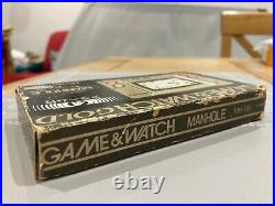 Boxed Vintage Nintendo Game and Watch Manhole Gold (MH-06) 1981