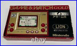 CIB 1981 Nintendo Game & Watch Gold Series Lion 1st edition LN-08 Complete