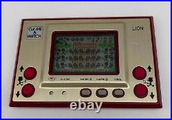 CIB 1981 Nintendo Game & Watch Gold Series Lion 1st edition LN-08 Complete