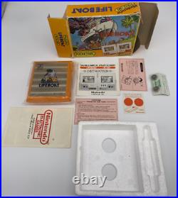 CIB SUPER RARE Nintendo Game & Watch Pocketsize Life Boat TC-58 1983 NOA