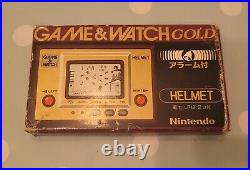 CN-07 Helmet Game & Watch Gold boxed Nintendo Game & Watch