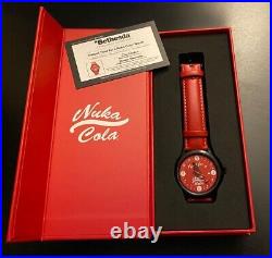 Fallout Time For a Nuka Cola Bottle Cap Black Red Quartz Watch Timepiece #218