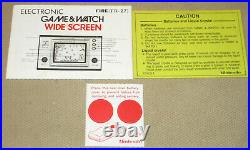 Fire Game and Watch Nintendo FR-27 Original Box and Manual