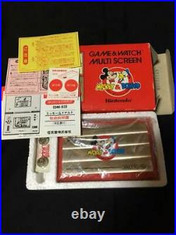 Game Watch Mickey and Donald Multi Screen DM-53 LCD Game with maxell LR44 RARE NEW