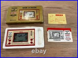 Game and Watch -MICKEY- Box & Manual SET from JAPAN