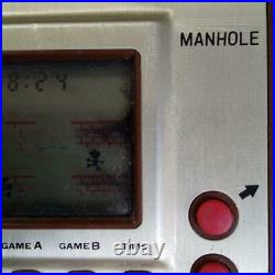 Good Condition! MANHOLE Nintendo Game Watch Operation OK! JPN LTD Rare Used