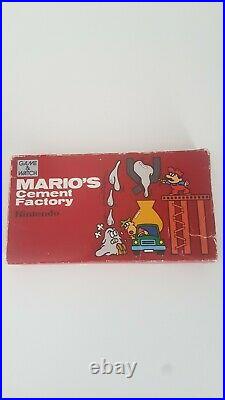 Handheld Nintendo Game & Watch Mario's Cement Factory. Working. 1983