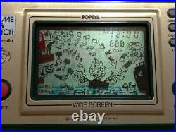 In hando Popeye Nintendo Game Watch PP-23 1981 JAPAN Used game&watch