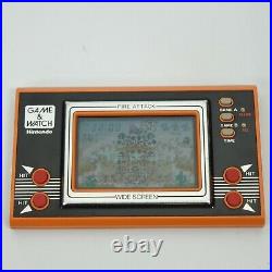 LCD FIRE ATTACK Game Watch ID-29 Wide Screen modified Tested Nintendo JAPAN 1801