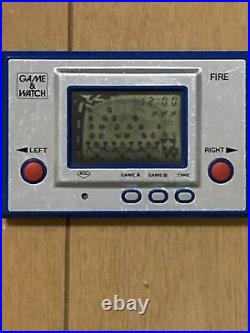 LCD FIRE Game Watch Boxed RC-04 Ref/1444 Nintendo Japan Game