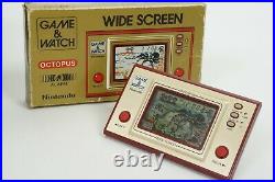 LCD OCTOPUS Game Watch OC-22 Boxed Wide Screen Tested Nintendo JAPAN Ref 1714