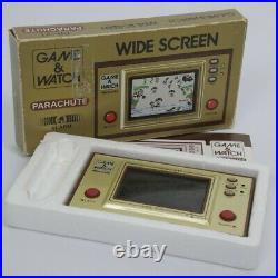 LCD PARACHUTE Wide Screen Game Watch PR-21 Boxed Tested Nintendo JAPAN 0109