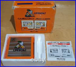 Life Boat Lifeboat Multi Screen Nintendo Game & Watch Boxed TC-58 1983