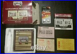 Mario Bros MW-56 Vintage Game & Watch Boxed Nintendo Video Console 1983 Japan