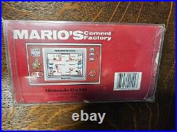 Mario Cement Factory. Nintendo Game & Watch handheld. Boxed Working