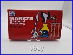 Mario's Cement Factory Nintendo Game & Watch Fully Tested & Working