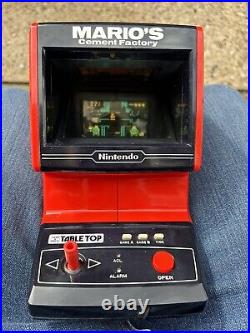 Mario's Cement Factory TableTop Nintendo Game & Watch In VGC Tested CM-72 1983