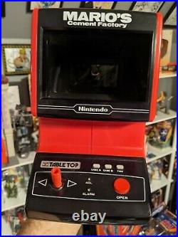 Mario's Cement Factory Tabletop Game & Watch Mini Arcade Nintendo 1983 WORKS