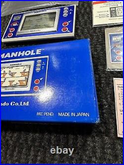 Mint Boxed Nintendo Game & Watch Manhole 1983 Game NH-103 With E-reader Card