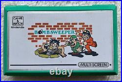 NINTENDO Bomb Sweeper GAME & WATCH BD-62 1987 TESTED AND WORKING + Battery Cover