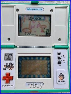 NINTENDO Bomb Sweeper GAME & WATCH BD-62 1987 TESTED AND WORKING + Battery Cover