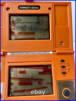 NINTENDO GAME AND & WATCH Donkey Kong TESTED Complete withBox With battery JAPAN