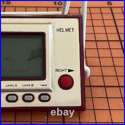 NINTENDO GAME AND & WATCH Helmet 1981 Customized to Play at Dark Place JAPAN