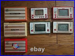 NINTENDO GAME AND & WATCH JAPAN 1980s GAME Lot of 7 All Tested And Worked
