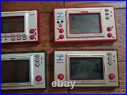 NINTENDO GAME AND & WATCH JAPAN 1980s GAME Lot of 7 All Tested And Worked