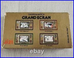 NINTENDO GAME AND WATCH MICKEY MOUSE JI 21 boite insert notice fonctionnel 1981