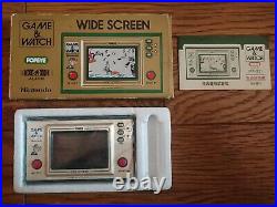 NINTENDO GAME AND & WATCH Popeye with BOX Manual Booklet & Bag 1981 JAPAN
