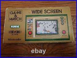 NINTENDO GAME AND & WATCH Popeye with BOX Manual Booklet & Bag 1981 JAPAN